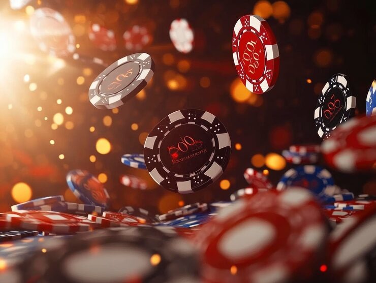 Live baccarat table with dealer and cards visible on koinbola platform